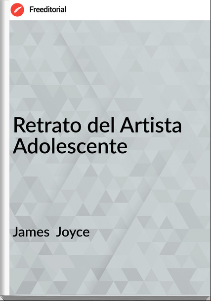 James  Joyce Retrato del Artista Adolescente